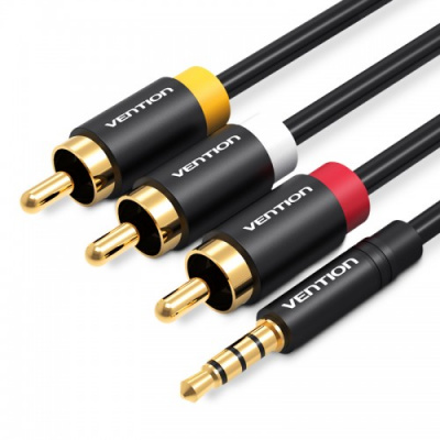 ������ Vention ����� Jack 3,5 mm M/3RCA M - 1.5� ׸����