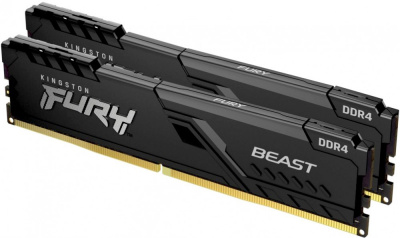����������� ������ 64Gb Kingston Fury Beast Black DDR4 3600MHz  (KF436C18BBK2/64) (2x32Gb KIT) retail