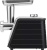 Мясорубка Polaris PMG 2546 2500Вт черный/серебристый Мясорубка Polaris PMG 2546 2500Вт черный/серебристый