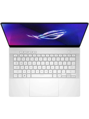 ������� ASUS ROG Zephyrus G14 GA403UU-QS080, 14" (2880x1800) OLED 120 ��/AMD Ryzen 7 8845HS/16 �� LPDDR5X/1024 �� SSD/NVIDIA GeForce RTX 4050 ��� ��������� (6 ��)/��� �������, ����� (90NR0HZ2-M003S0)