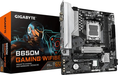 ����������� ����� Gigabyte B650M GAMING WIFI6E, SocketAM5, AMD B650, mATX, Ret