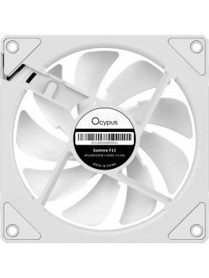 ���������� ��� ������� Ocypus Gamma F12 WH ARGB, 120x120x25mm, 4-PIN PWM, 800-1600 RPM, 31 DBA MAX, HYDRO BEARING