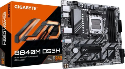 ����������� ����� Gigabyte B840M DS3H, SocketAM5, AMD B840, mATX, Ret