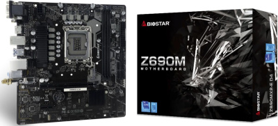 ����������� ����� Biostar Z690MX2-E D4, LGA 1700, Intel Z690, mATX, Ret