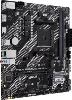 ����������� ����� ASUS PRIME B550M-K ARGB, Socket AM4, B550, 2*DDR4, DP+HDMI, SATA3 + RAID, Audio, Gb LAN, USB 3.2, USB 2.0, COM*1 header (w/o cable), mATX ; 90MB1GC0-M0EAY0
