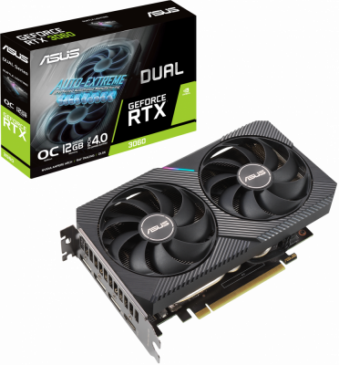 ���������� nVidia GeForce RTX3060 ASUS 12Gb LHR (DUAL-RTX3060-O12G-V2)
