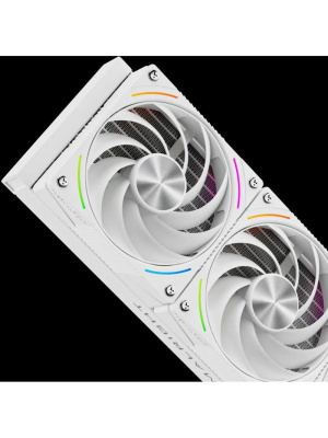 ������� ���������� ��� ���������� Thermalright Rainbow Vision 360 Turbo (360mm, LED, White, ARGB/ Fans: 3x120mm, 120.38CFM, 44.7dBA, 3000RPM/ Pump height 86mm, 6400RPM, Rad thickness 27mm/ S: 1700, 1200, 1851, 115X, 2011, 2066, AM5, AM4)
