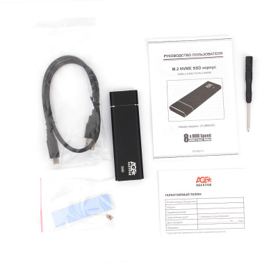 ������� ������ ��� SSD M2 AgeStar 31UBNV5C, ��������, ������, USB 3.1 Type-C