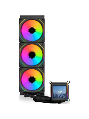 ������� �������� ���������� Lian Li GA II LCD SL-INF 360 Black (GA2ALCD36INB) / 3x120mm ARGB PWM Fans / G89.GA2ALCD36INB.R0