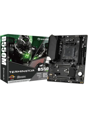 ����������� ����� MAXSUN MS-Terminator B550M, AM4, B550, 2*DDR4, 4*SATA 3.0, M.2, 2*USB 3.2, 4*USB 2.0, 1*PCIE 16, 1*PCIE 4, 1*PCIE 1, HDMI+VGA, mATX