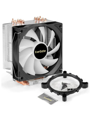 ����� ExeGate Wizard EXX600-PWM.FRGB (Al+Cu, 6 ����.������, LGA775/1150/1151/1155/1156/1200/1700/1851/AM2/AM2+/AM3/AM3+/AM4/AM5/FM1/FM2/754/939/940, TDP 180W, Fan 120mm PWM EX299608RUS