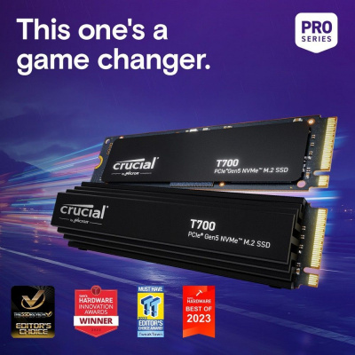������������� ���������� SSD Crucial T700 4TB PCIe Gen5 NVMe M.2 SSD CT4000T700SSD3