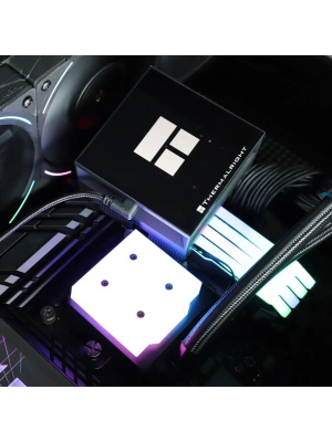������� �������� ���������� Thermalright Hyper Vision 360 ARGB Soc-AM5/AM4/1151/1200/2066/2011/1700 ������ 4-pin 29.6dB Al LCD Ret (H-VISION-360-BL-ARGB)