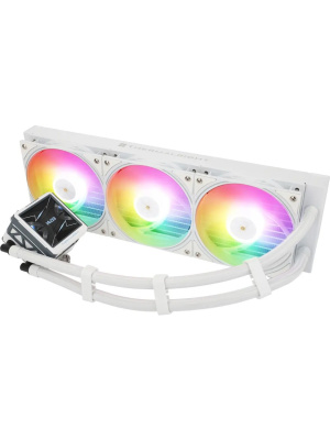 ��� Thermalright Frozen Warframe 360 Ultra White Argb (360mm, White, ARGB/ Fans: 3x120mm, 70.84CFM, 29.8dBA, 2000RPM/ Pump height 60mm, 23dBA, 3000RPM, Rad thickness 27mm/ S: 1200, 1700, 1851, 2011, 2066, 115X, AM5, AM4)