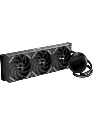 ������� ���������� ��� ���������� SAMA Q70 Black (360mm, LED temp., Black, ARGB/ Fans: 3x120mm, 86CFM, 30dBA, 2600RPM/ Pump height 64mm, 30dBA, 2800RPM, Rad thickness 27mm/ S: 1851, 1700, 1200, 20XX, 115X, AM5, AM4)