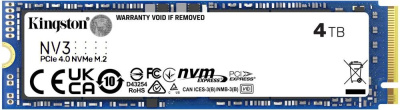 SSD ���������� Kingston NV3 SNV3S/4000G 4��, M.2 2280, PCIe 4.0 x4, NVMe, M.2