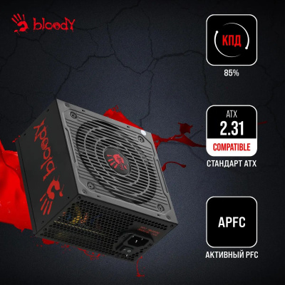 ���� ������� Bloody ATX 750W BD-PS750B 80+ bronze (20+4pin) APFC 120mm fan 6xSATA RTL