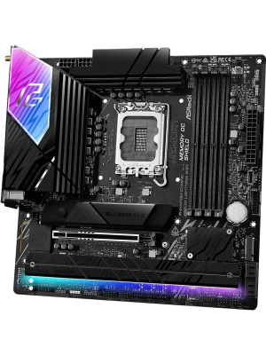 ����������� ����� ASROCK B860M LIGHTNING WIFI, LGA1851, B860, 4*DDR5, 4*SATA, 4*M.2, 4*USB 3.2, 3*USB 2.0, Type-C, 2*PCIx16, 1*M.2 (Key E), HDMI+DP, mATX