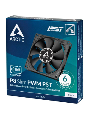 ���������� ��������� ARCTIC P8 SLIM PWM PST Black (ACFAN00295A)