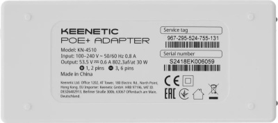    Keenetic PoE+ Adapter KN-4510 PoE+  30 