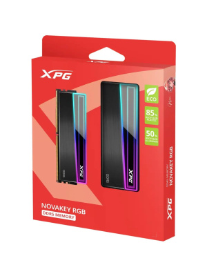 ����������� ������ ADATA NOVAKEY RGB DDR5 DIMM 32GB 5600MHz 2*16GB 46-45-45 1.1V BLACK DUAL COLOR BOX