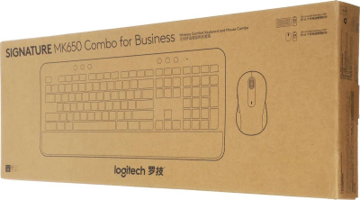 ���������� + ���� Logitech MK650 COMBO FOR BUSINESS ����:���������� ����:������/����� USB ������������ Bluetooth/����� (920-011013)