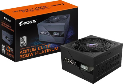 ���� ������� Gigabyte Aorus Elite GP-AE850PM PG5 Gen.5, 850��, 120��, ������, retail