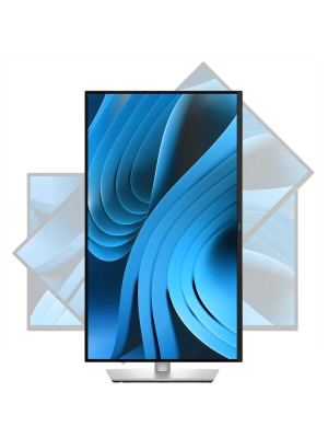������� Dell P2725QE S/BK 27" ( IPS; 16:9; 350cd/m2; 1500:1; 5ms; 3840x2160x100Hz; DP; HDMI; USB-C; USB-C(90W); 3xUSB; RJ45; Tilt; Swiv; HAS; Pivot;VESA)
