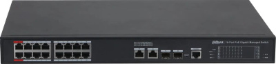 ���������� Dahua DH-CS4220-16GT-190 16x100����/� 2x1����/� 2x�����(1000BASE-T/SFP) �����������